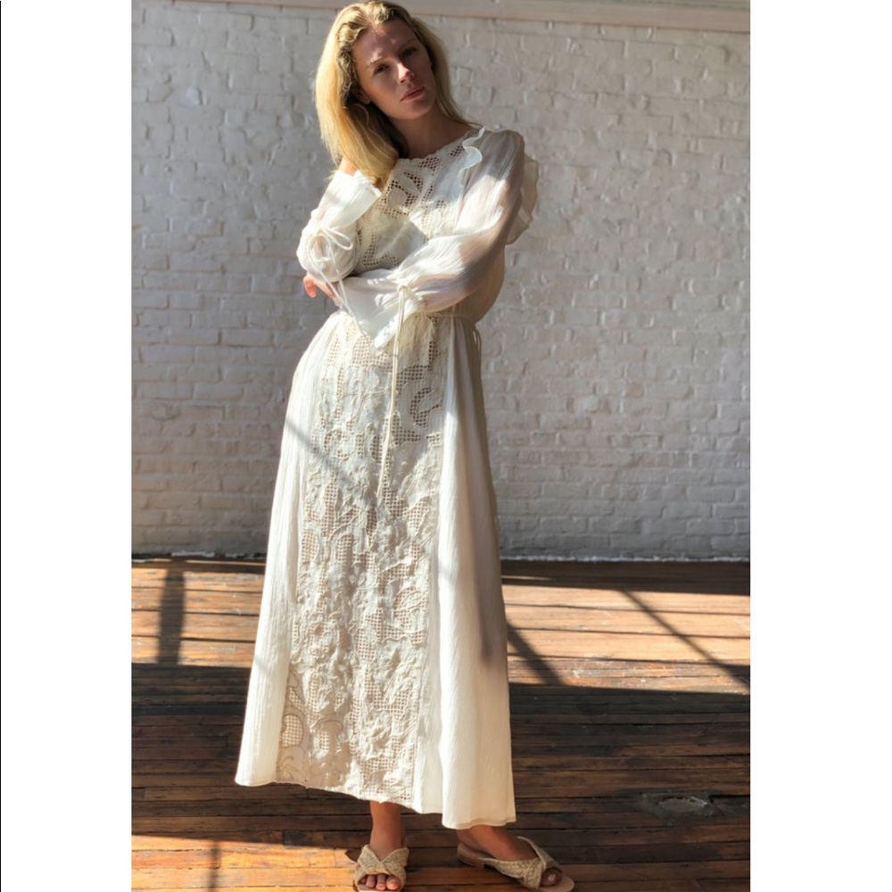 Free People AntikBatik Boho Embroidered Maxi Dress - Picture 6 of 8